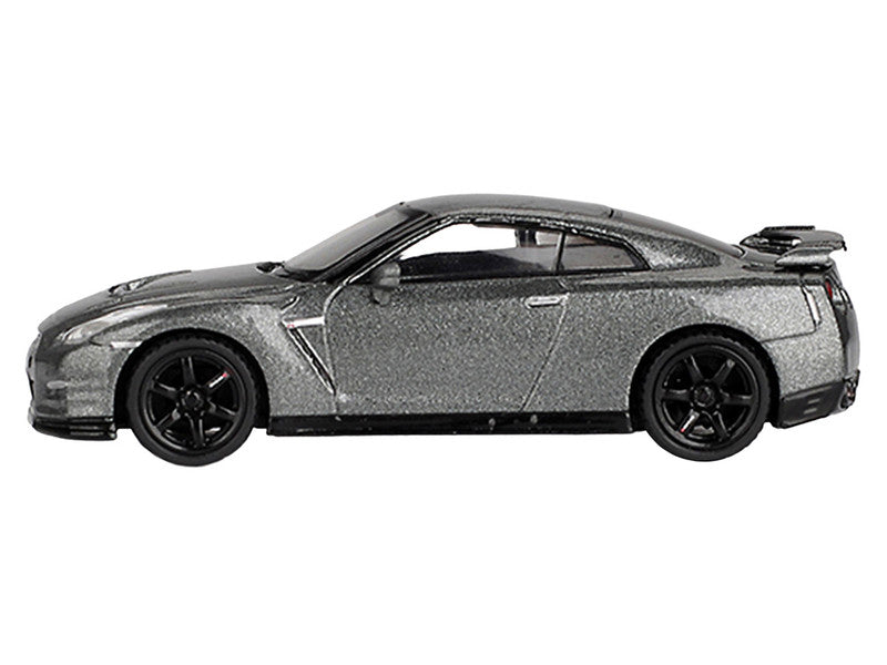 Nissan GT-R Nismo R35 CRS Version RHD (Right Hand Drive) Dark Metal Gray Metallic Limited Edition 1/64 Diecast Model Car by Mini GT