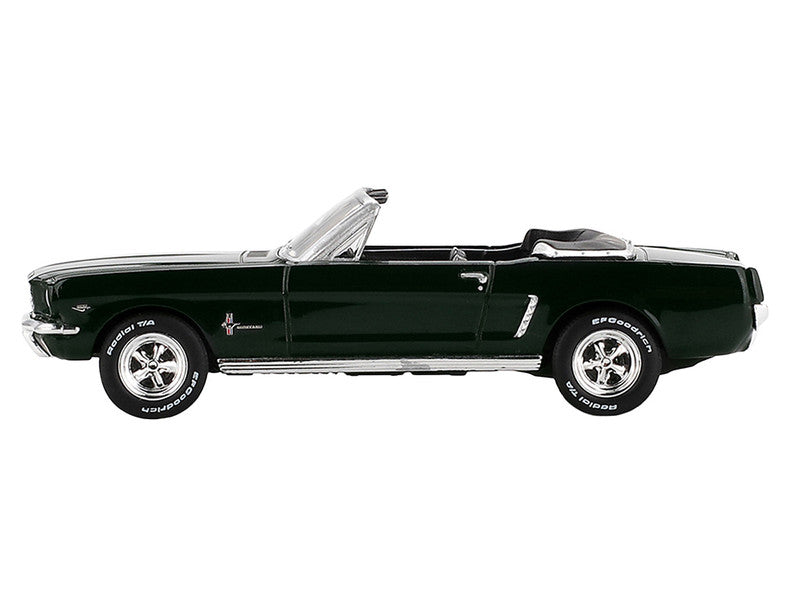 1964 Ford Mustang Convertible Highland Green Limited Edition 1/64 Diecast Model Car by Mini GT